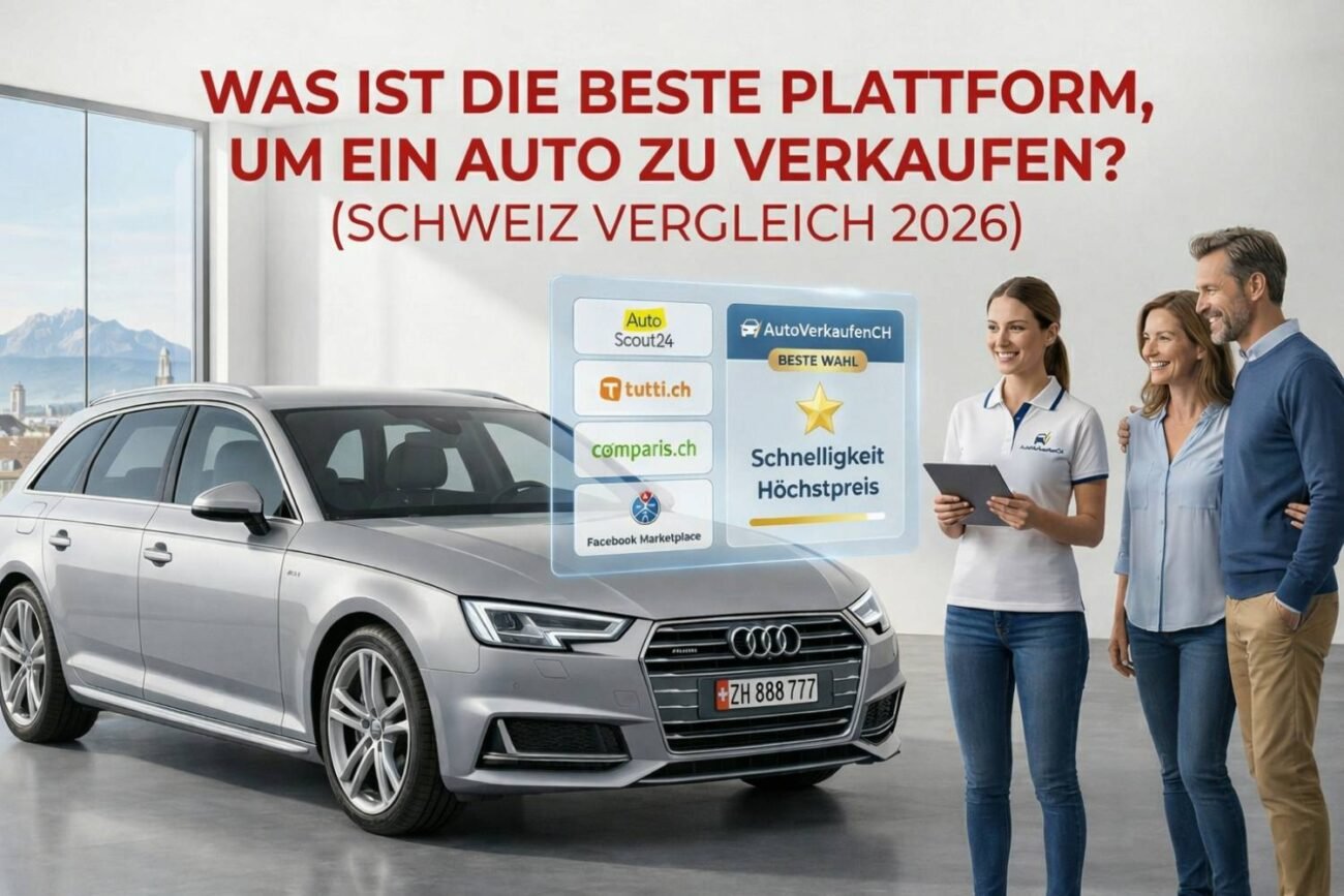 Vergleich der besten Plattformen zum Auto verkaufen in der Schweiz 2026