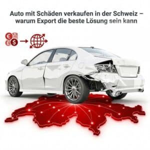 Auto mit Schäden Export
